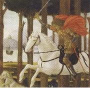 Sandro Botticelli Novella di Nastogio degli Onesti (mk36) oil on canvas